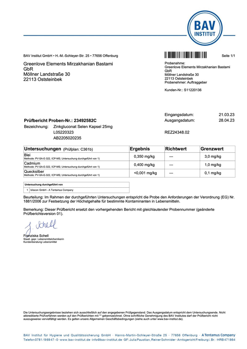 Zink + Selen Hochdosiert