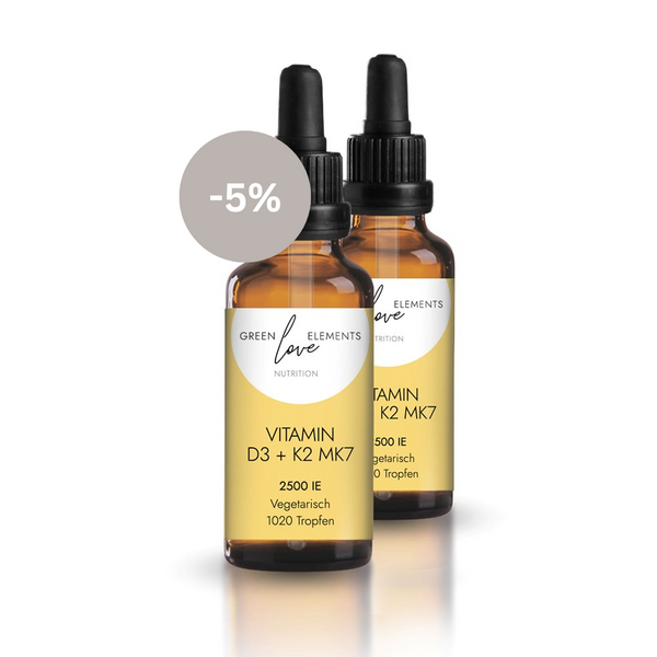 Hochdosierte Vitamin D3+K2 Tropfen 2500 IE