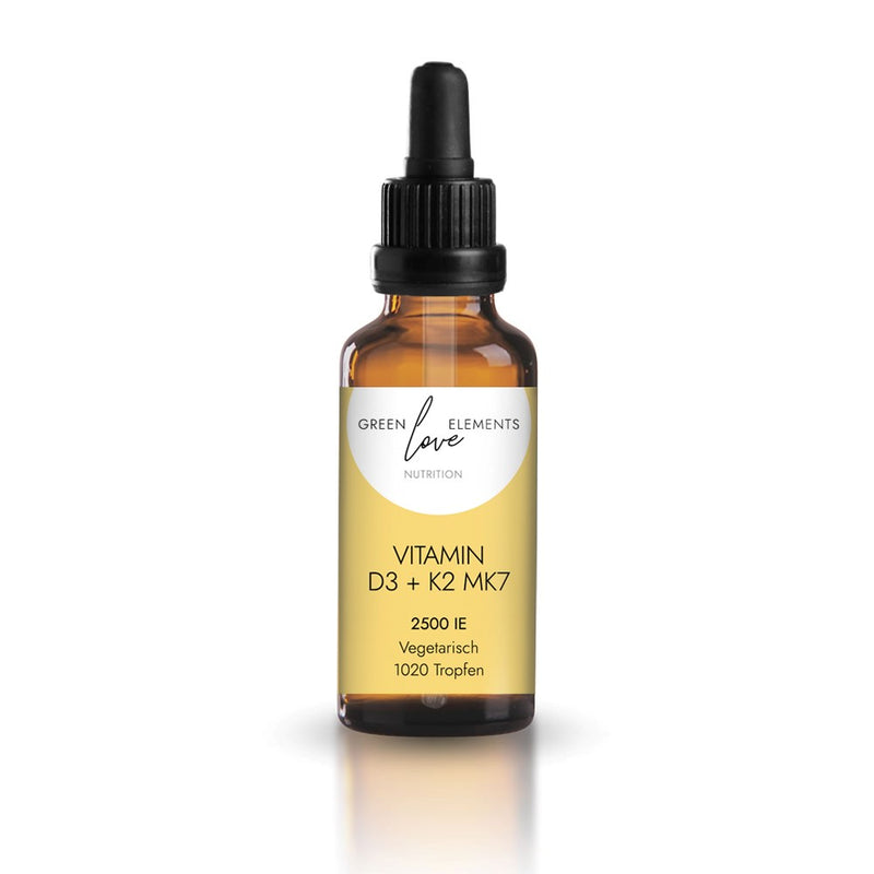 Hochdosierte Vitamin D3+K2 Tropfen 2500 IE